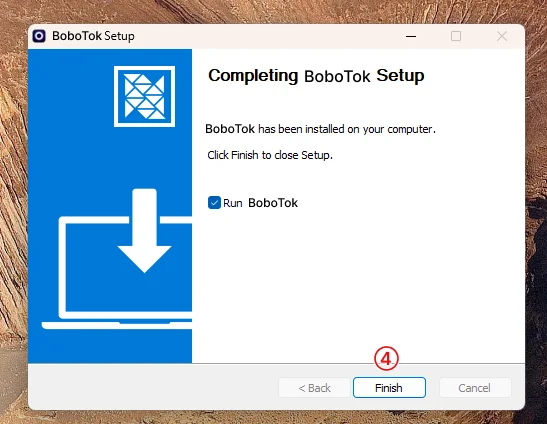 Windows install step 3